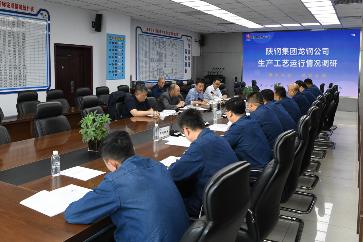 杜東興、習紅斌一行到龍鋼公司調研